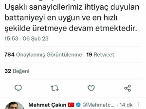 Başkan Çakın, “Uşak Battaniyesi Zamlandı” Haberini Yalanladı