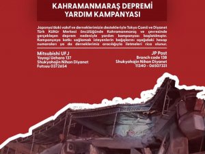 Japonya’daki Türk Sivil Toplum Kuruluşlarından Deprem Bölgesine Destek