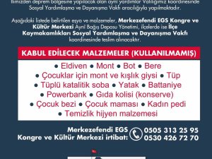 Denizli Valiliği Deprem Bölgesi İçin Çağrıda Bulundu
