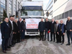 Ato’nun Deprem İçin Oluşturduğu Yardım Tırları Yola Çıktı