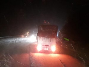 Antalya-konya Karayolu Tırların Geçişine Tekrar Kapatıldı