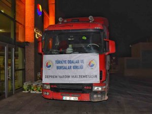 Tobb’dan Deprem Bölgelerine 146 Tır Yardım Malzemesi