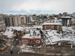 Elbistan’da Acı Manzara Havadan Görüntülendi