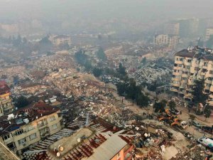 Hatay’daki Enkaz Yığınları Dronla Havadan Görüntülendi