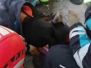 Yabancı Uyruklu Kadın 57 Saat Sonra Kurtarıldı