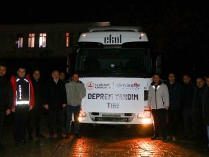 Çiftlikköy’den İlk Yardım Tırı Yola Çıktı