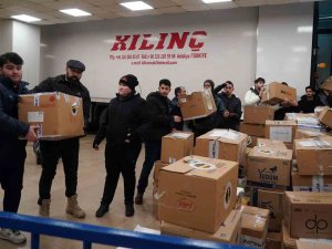 Ülker Stadyumu’nda Yardım Çalışmaları Devam Ediyor