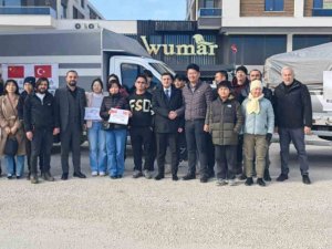 Burdur’da Yaşayan Çinlilerden Afet Bölgesine Yardım