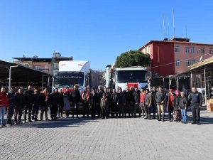 Karpuzlu’da Deprem Bölgeleri İçin Toplanan Yardımlar Yola Çıktı