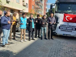 Germencik’te Yardım Tırları Deprem Bölgelerine Gitmeye Devam Ediyor