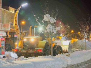 Hakkari’de Karla Mücadele Çalışması Sürüyor
