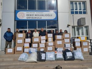 Edremit’te Okullar Deprem Yardım Çalışmalarına Katılıyor