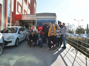 Adü’de Afet Yardım Kampanyası İçin Toplanan Malzemeler Yola Çıktı