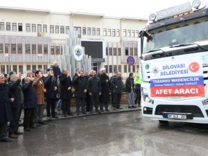 Başkan Şayir, 65 Kişilik Ekiple Deprem Bölgesinde