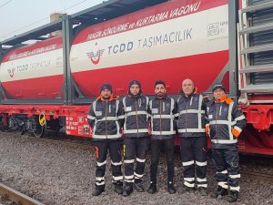 “Yangın Söndürme Ve Kurtarma Vagonu” İlk Kez İ̇skenderun Limanı’nda Kullanıldı