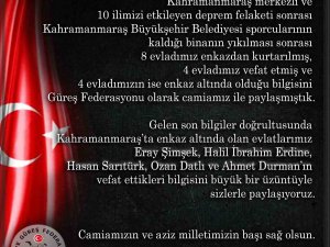 Tgf, 5 Güreşçinin Vefat Ettiğini Açıkladı