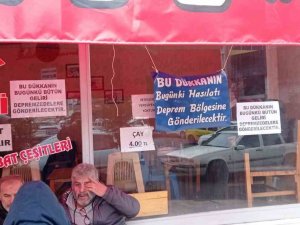 Çayevi, Hasılatını Deprem Bölgesine Bağışladı