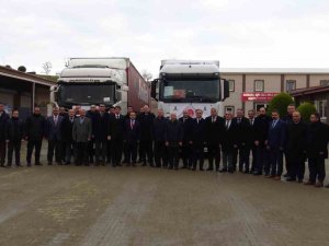 Cezaevi Personeli Hazırladı, 2 Yardım Tırı Dualarla Yola Çıktı