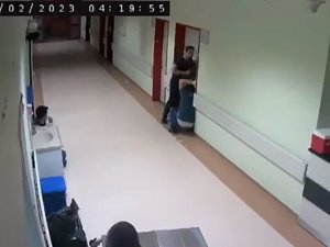 Hastane Çalışanlarının Deprem Anındaki Paniği Kameralara Yansıdı