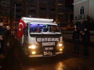 İ̇zmit Belediyesi’nin 42’nci Yardım Aracı Yola Çıktı