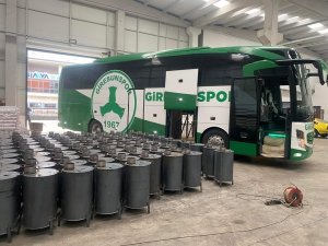 Giresunspor Takım Otobüsü Afet Bölgesine Hareket Etti