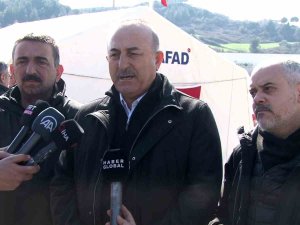 Bakan Çavuşoğlu, Mevkidaşı Dendias İle Birlikte Hatay’da İncelemelerde Bulundu