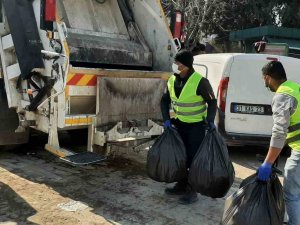 Marmaris Temizlik Ekipleri Afet Bölgesinde Canla Başla Çalışıyor