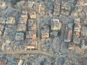 Depremin 8’inci Gününde Harabeye Dönen Hatay’daki Yıkım Havadan Görüntülendi