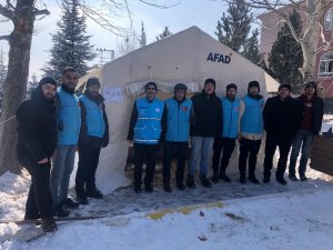 Aydın İ̇l Müftülüğü Deprem Bölgesinde Mescid Çadırı İnşa Ederek İbadet İmkanı Sağladı