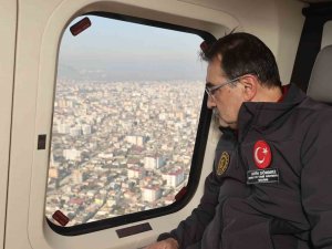 Bakan Dönmez, Depremden Etkilenen Osmaniye’yi Havadan İnceledi