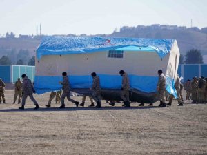 Çadır Kentte İçme Suyu Ve Altyapı Çalışmaları Başladı