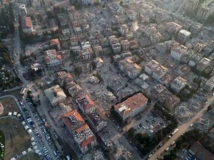 Hatay’da Arama-kurtarma Çalışması Havadan Görüntülendi
