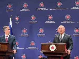 Dışişleri Bakanı Çavuşoğlu, İ̇srailli Mevkidaşı Cohen İle Bir Araya Geldi