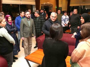 Başkan Işık, Ilıca Harlek Termal Otel’de Misafir Edilen Depremzedeleri Ziyaret Etti