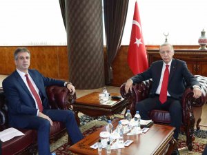 Cumhurbaşkanı Recep Tayyip Erdoğan, İ̇srail Dışişleri Bakanı Eli Cohen’i Kabul Etti.