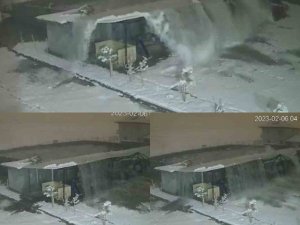 Kameraya Yansıyan Deprem Anındaki Görüntü Tsunamiyi Hatırlattı
