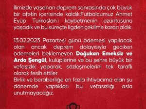 Yeni Malatyaspor: “Bu Vefasızlığı Asla Unutmayacağız”