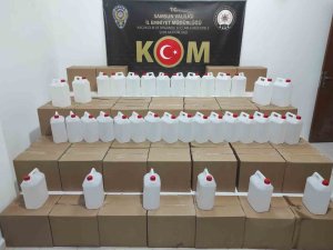 Samsun’da 2 Bin 375 Litre Etil Alkol Ele Geçirildi