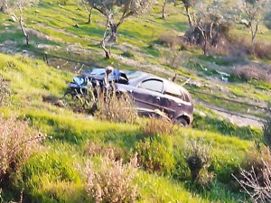 Aydın’da Araç Uçuruma Yuvarlandı:1 Yaralı