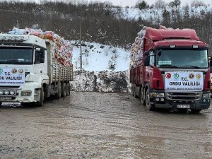 Ordu’dan Deprem Bölgelerine Yardımlar Sürüyor