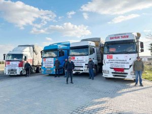 Tekirdağ’dan Deprem Bölgesine 4 Tır Yem