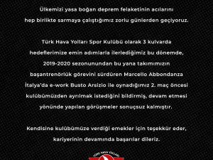 Thy Kadın Voleybol Takımı’nda Başantrenör Marcello Abbondanza İle Yollar Ayrıldı