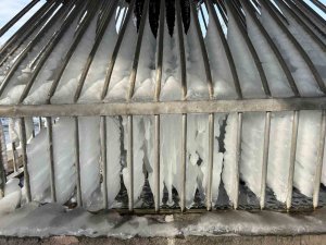 Donan Şadırvan Ortaya Kartpostallık Görüntüler Çıkarttı