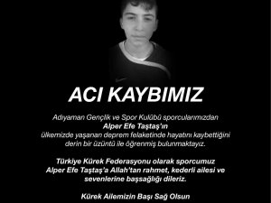 Türkiye Kürek Federasyonu, Alper Efe Taştaş’ın Hayatını Kaybettiğini Duyurdu