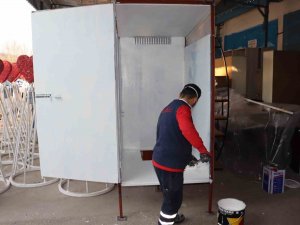Deprem Bölgesi İçin Portatif Tuvalet Üretimine Başlandı