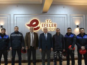 Efeler Zabıtası Deprem Bölgesinden Döndü