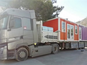Amasya Emniyet Müdürlüğü’nden Hatay’daki Depremzedelere Konteyner Desteği