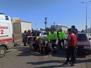 Karaman’da Otomobilin Çarptığı Kadın Yaralandı