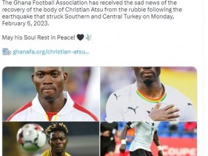 Gana Futbol Federasyonu’ndan Atsu İçin Taziye Mesajı
