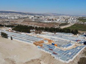 Adıyaman’da Kurulan Konteynır Kent Havadan Görüntülendi